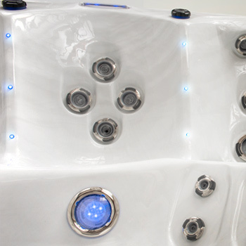 LED waterline lighting.