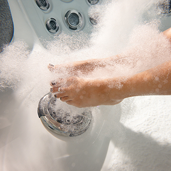 MasterBlaster foot massage jets.